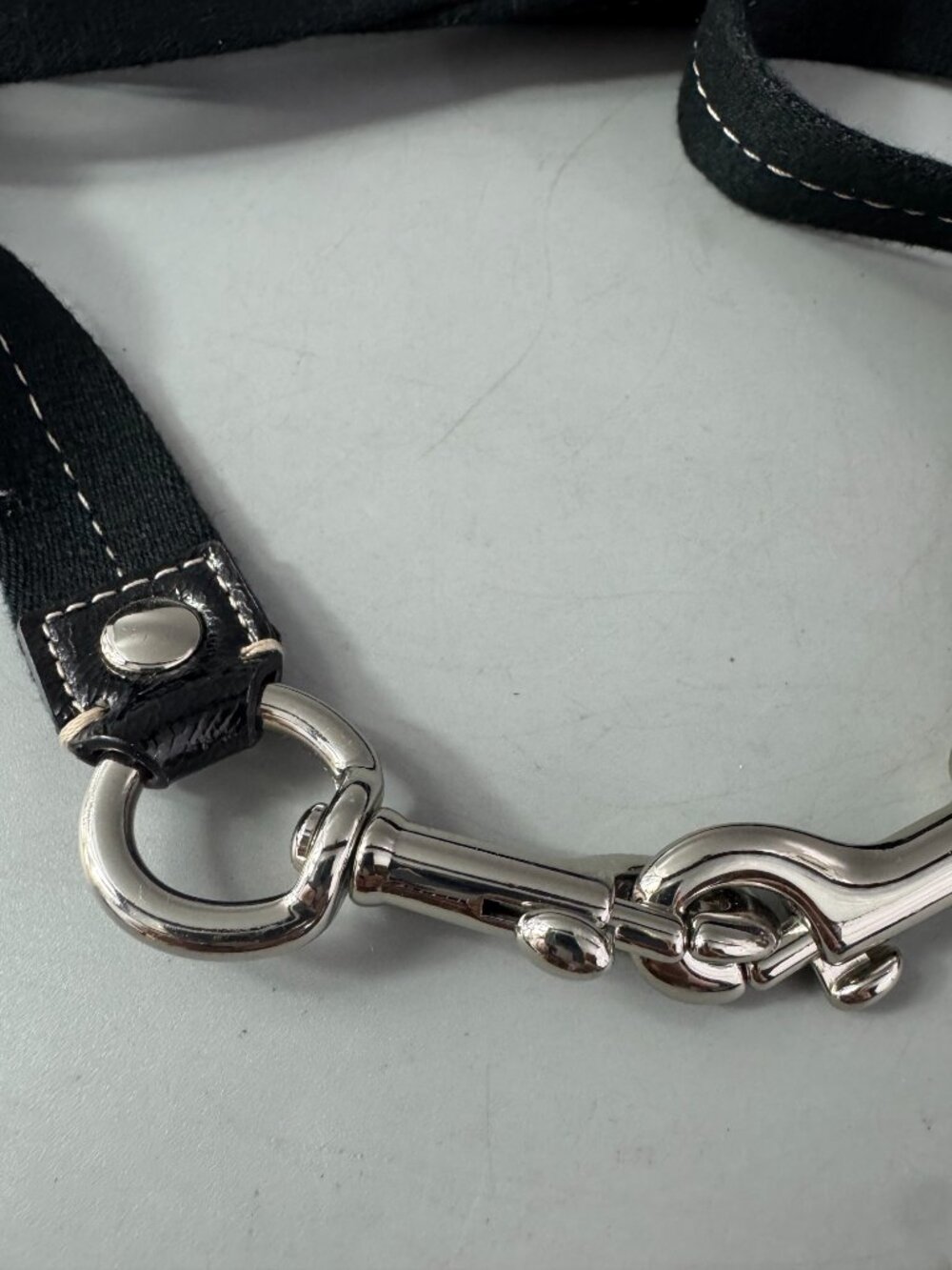 Coach Black Cotton Black Patent Accents Adjustable Strap - Picture 2 of 10